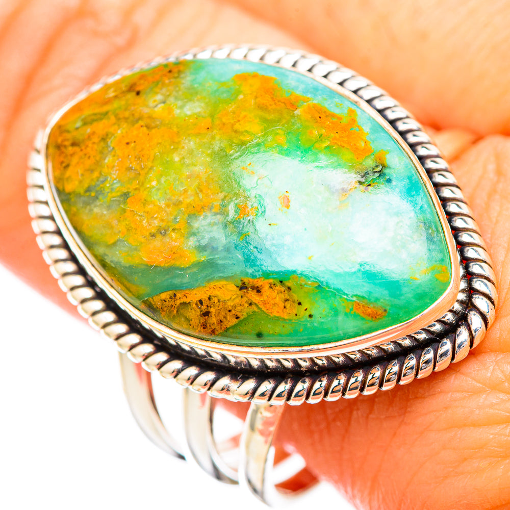 Peruvian Opal Rings handcrafted by Ana Silver Co - RING116111