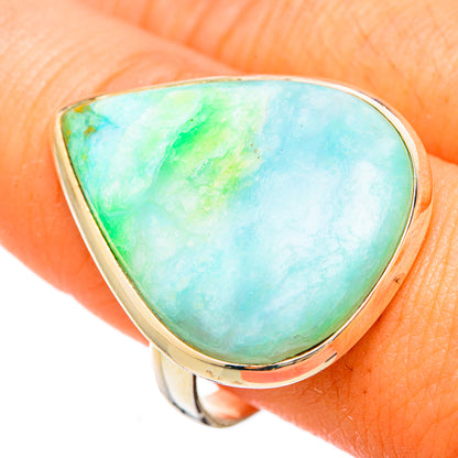 Peruvian Opal Rings handcrafted by Ana Silver Co - RING116113