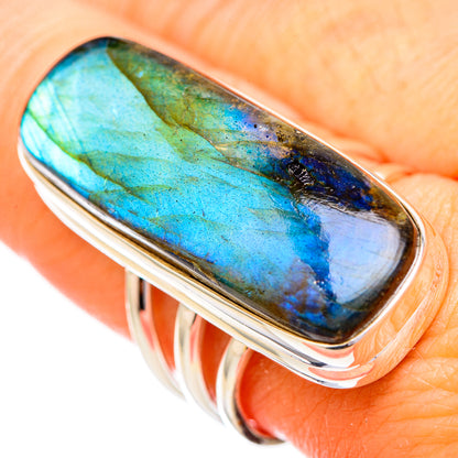 Labradorite Rings handcrafted by Ana Silver Co - RING116116