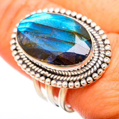 Labradorite Rings handcrafted by Ana Silver Co - RING116118