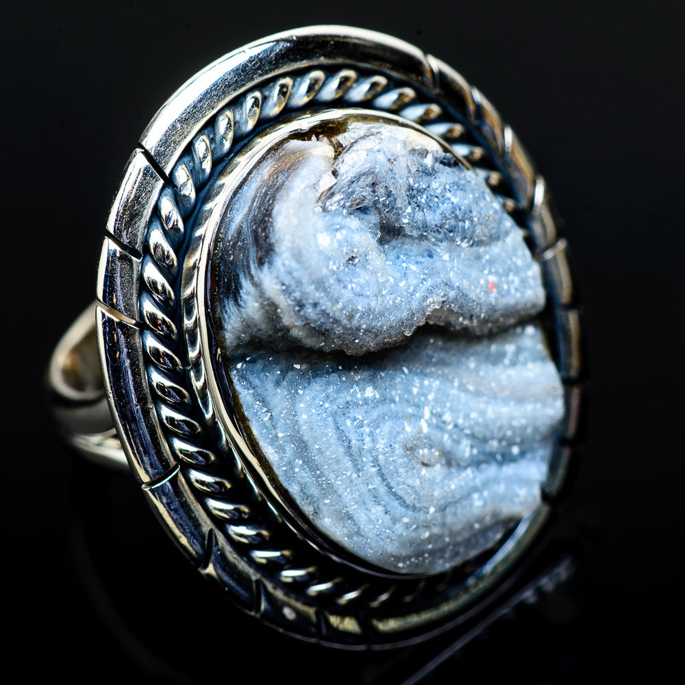 Desert Druzy Rings handcrafted by Ana Silver Co - RING11611