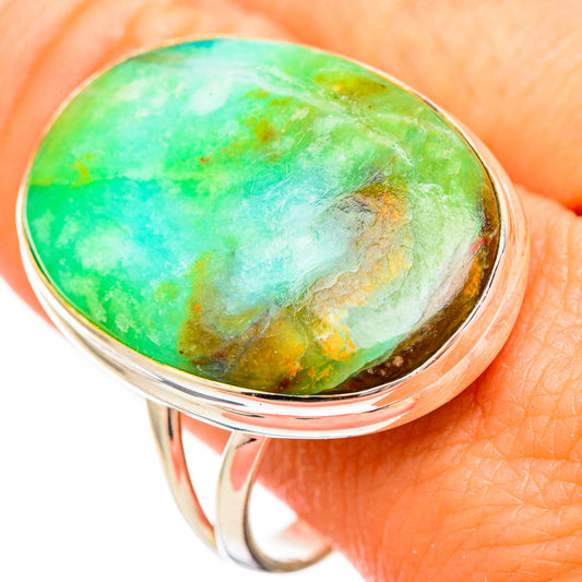 Peruvian Opal Rings handcrafted by Ana Silver Co - RING116123