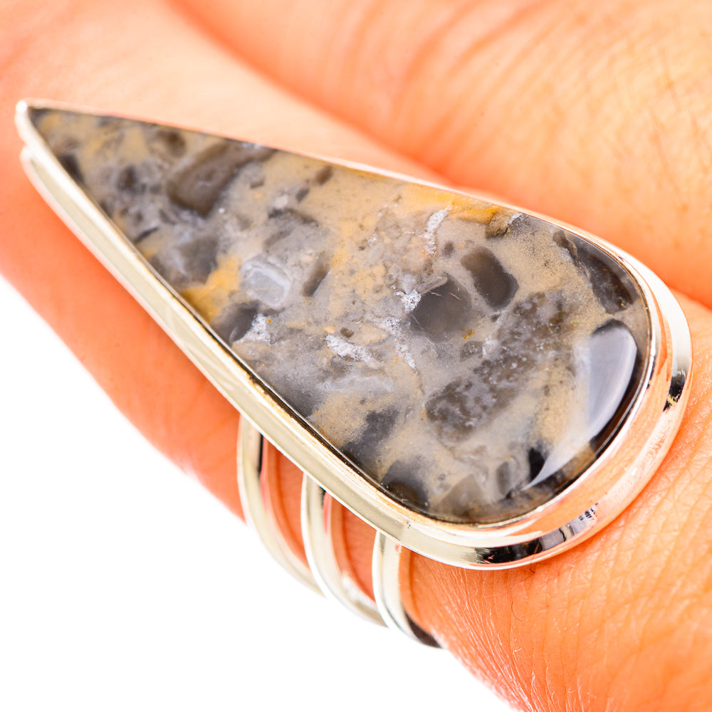 Tiger Dendrite Agate Rings handcrafted by Ana Silver Co - RING116127