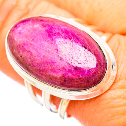 Ruby Fuchsite Rings handcrafted by Ana Silver Co - RING116128