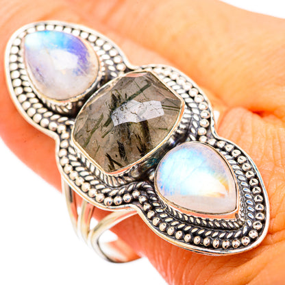 Tourmalinated Quartz Rings handcrafted by Ana Silver Co - RING116130