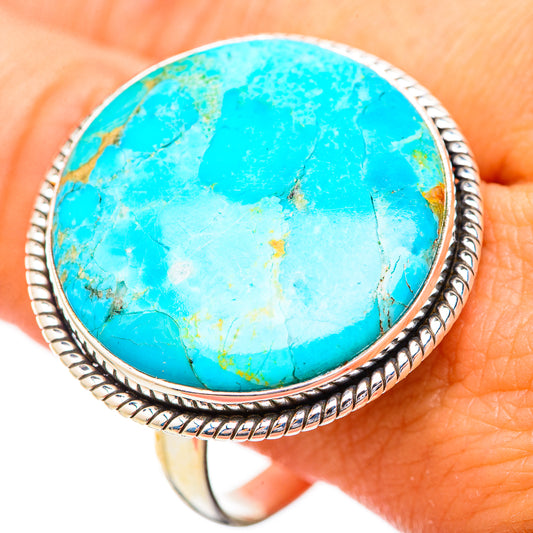 Peruvian Chrysocolla Rings handcrafted by Ana Silver Co - RING116139