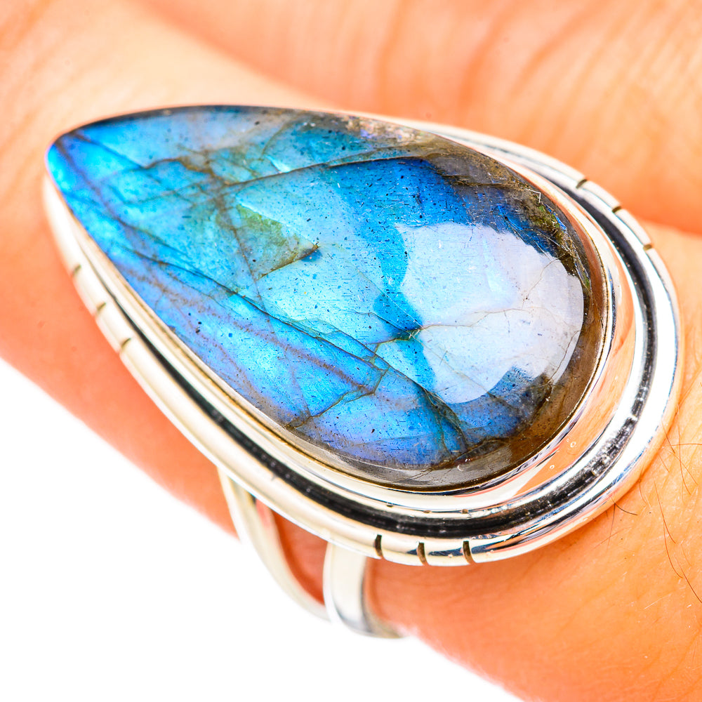 Labradorite Rings handcrafted by Ana Silver Co - RING116141