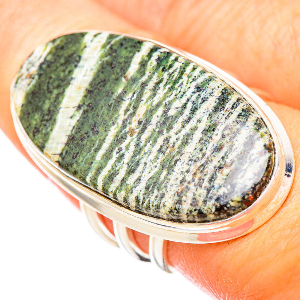 Green Swiss Opal Rings handcrafted by Ana Silver Co - RING116146
