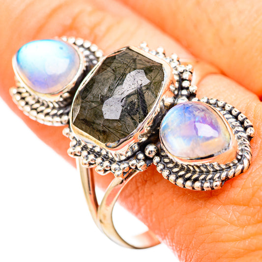 Tourmalinated Quartz Rings handcrafted by Ana Silver Co - RING116153