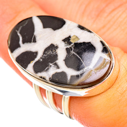 Septarian Geode Rings handcrafted by Ana Silver Co - RING116154