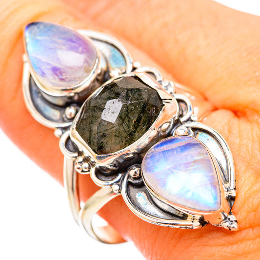 Tourmalinated Quartz Rings handcrafted by Ana Silver Co - RING116155
