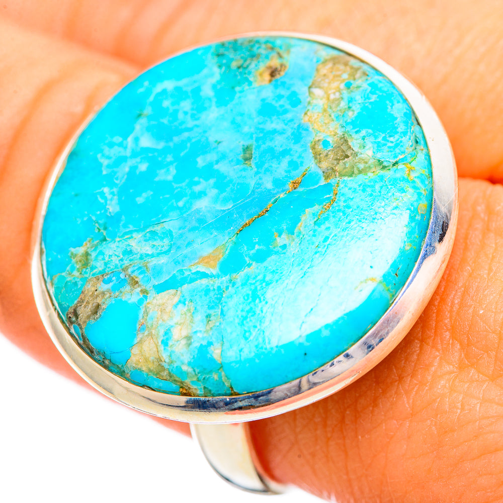 Peruvian Chrysocolla Rings handcrafted by Ana Silver Co - RING116160