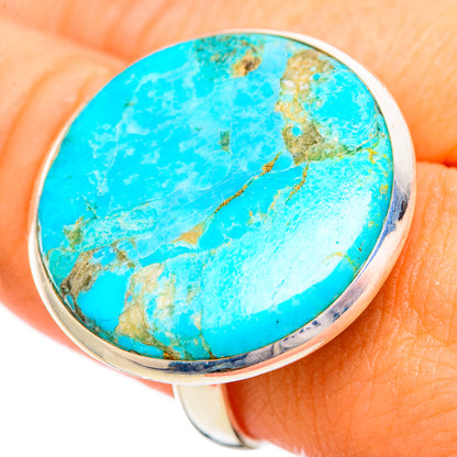 Peruvian Chrysocolla Rings handcrafted by Ana Silver Co - RING116160