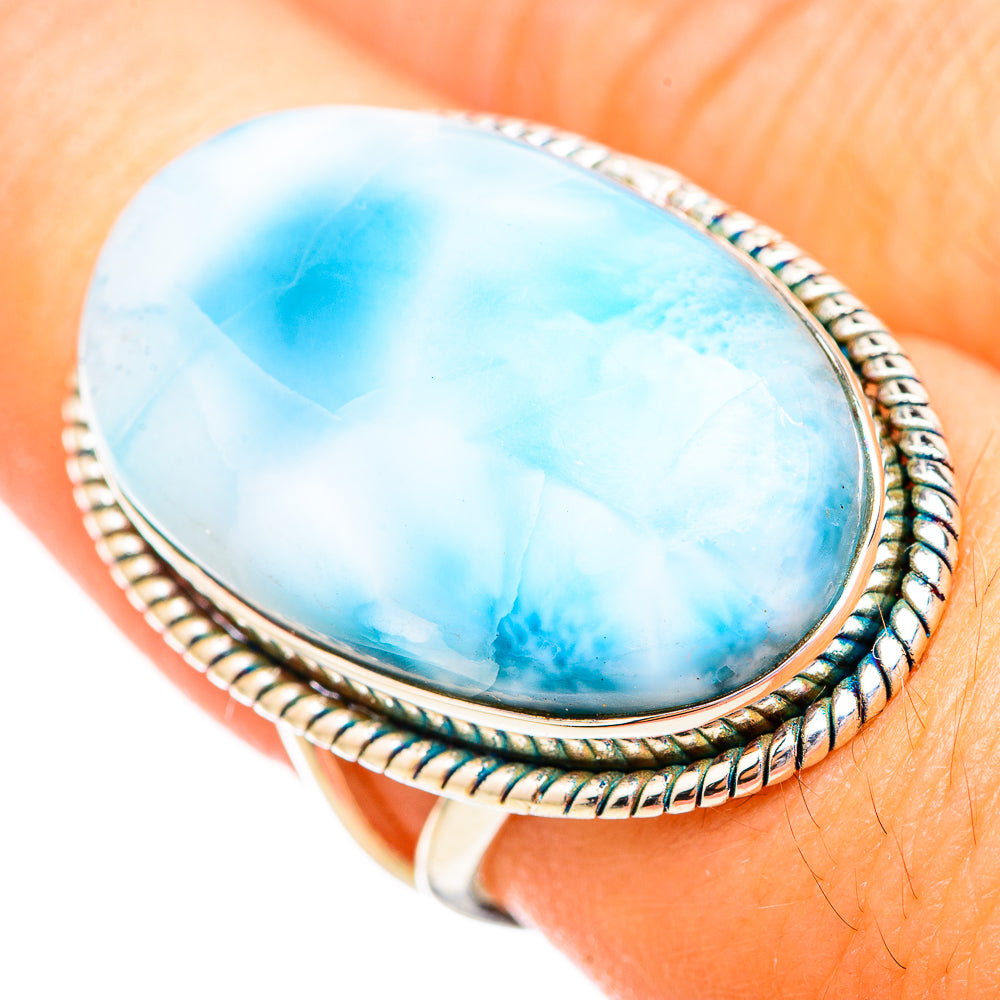 Larimar Rings handcrafted by Ana Silver Co - RING116162