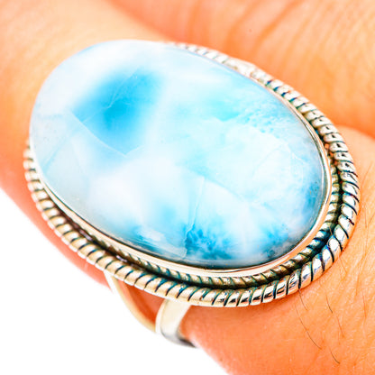 Larimar Rings handcrafted by Ana Silver Co - RING116162