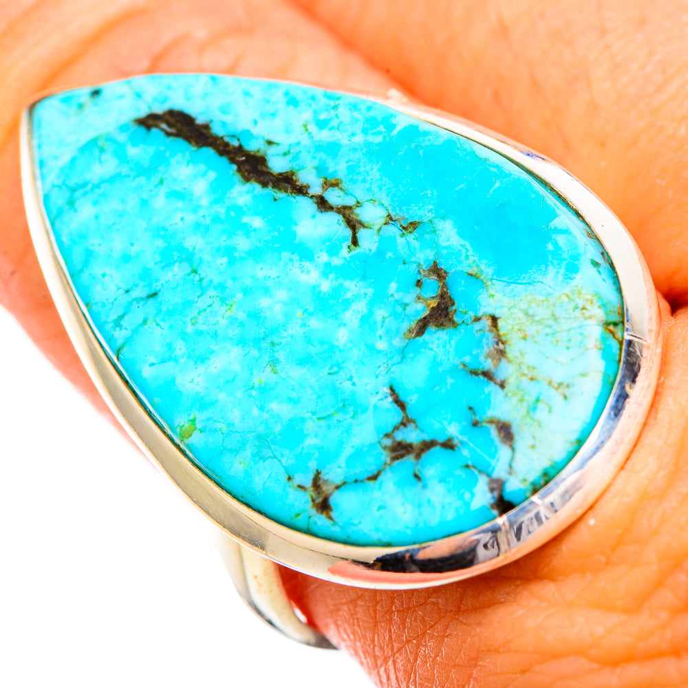 Tibetan Turquoise Rings handcrafted by Ana Silver Co - RING116163