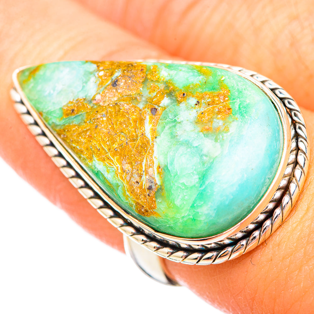 Peruvian Opal Rings handcrafted by Ana Silver Co - RING116172