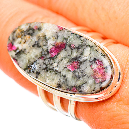 Russian Eudialyte Rings handcrafted by Ana Silver Co - RING116176