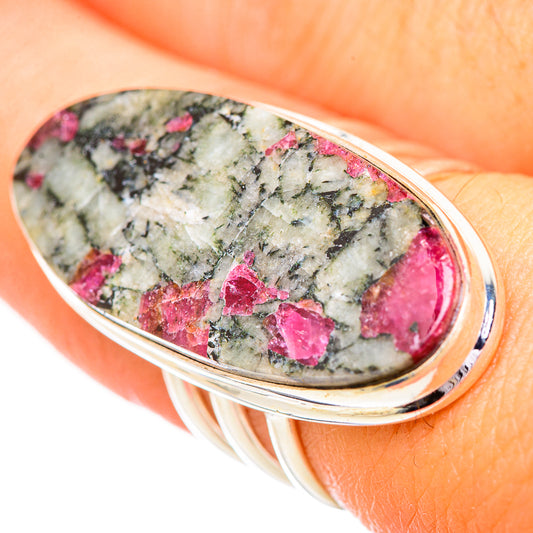 Russian Eudialyte Rings handcrafted by Ana Silver Co - RING116177