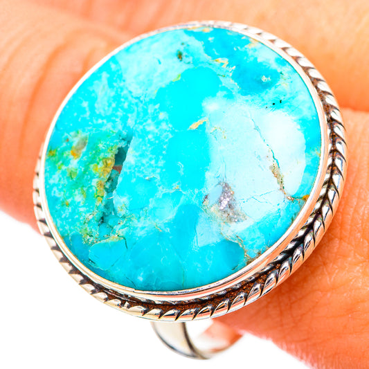 Peruvian Chrysocolla Rings handcrafted by Ana Silver Co - RING116185