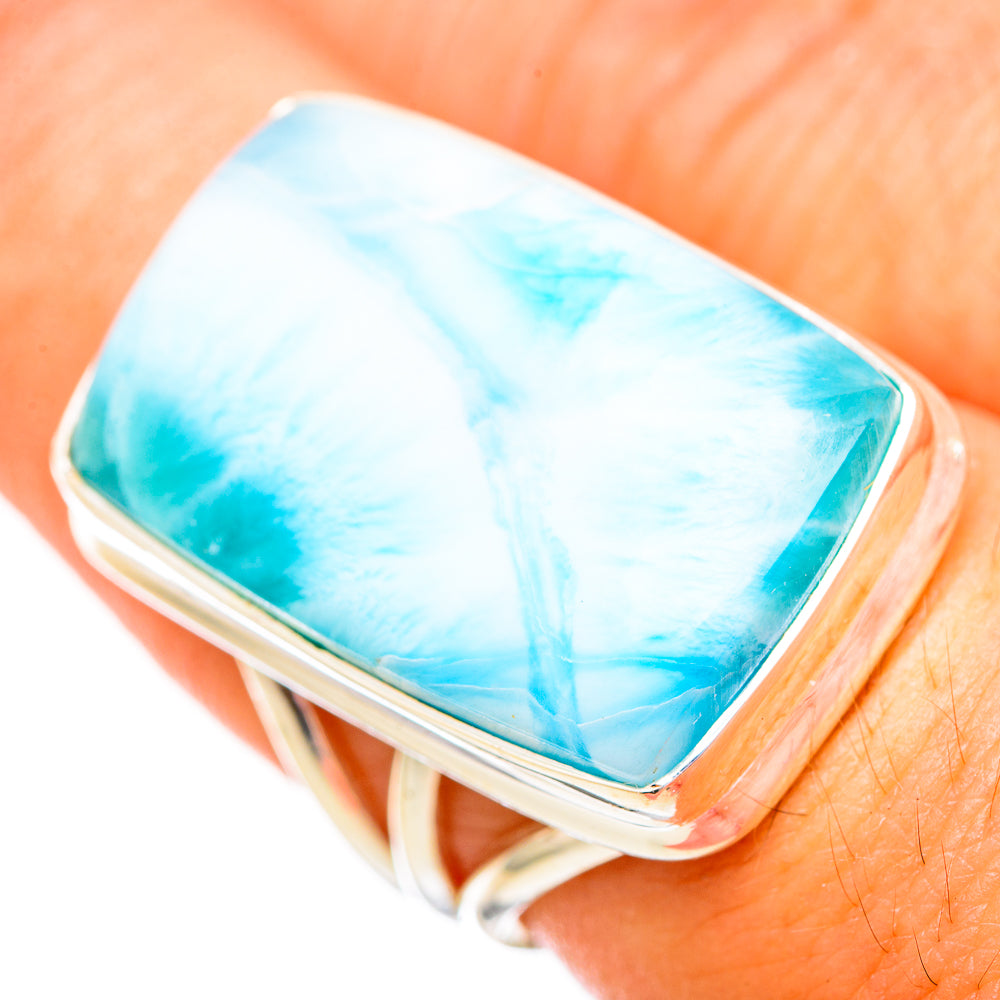 Larimar Rings handcrafted by Ana Silver Co - RING116191