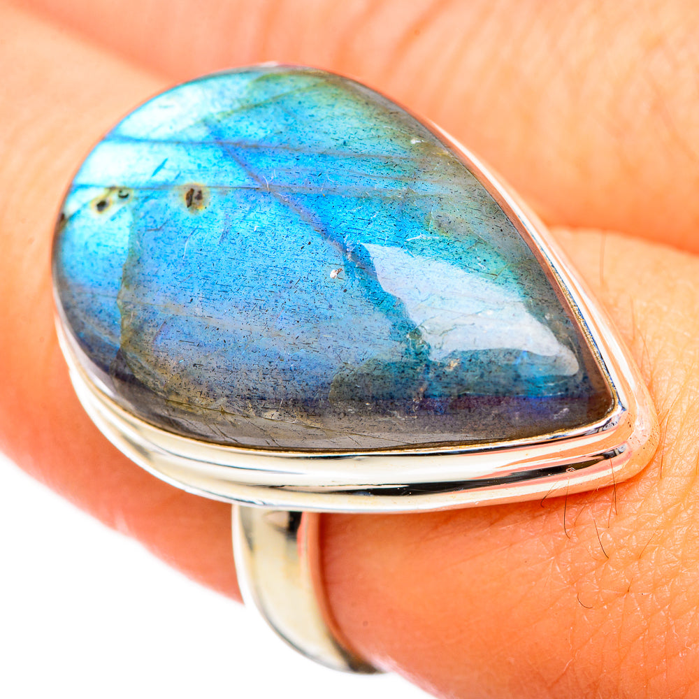 Labradorite Rings handcrafted by Ana Silver Co - RING116193