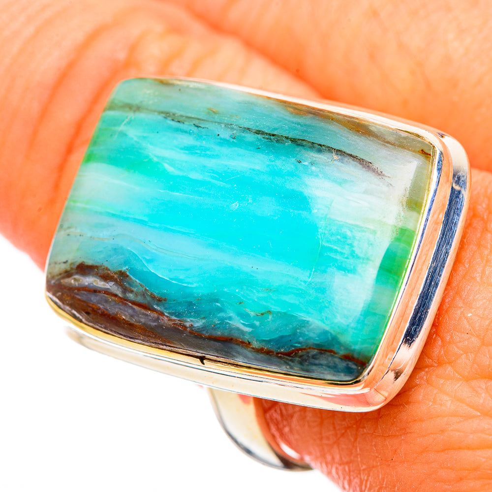 Peruvian Opal Rings handcrafted by Ana Silver Co - RING116194