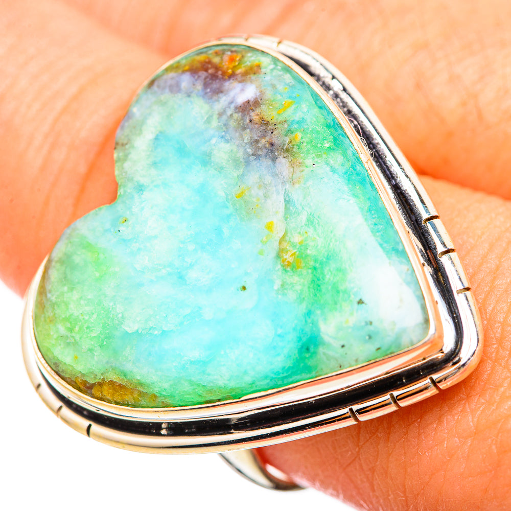 Peruvian Opal Rings handcrafted by Ana Silver Co - RING116196