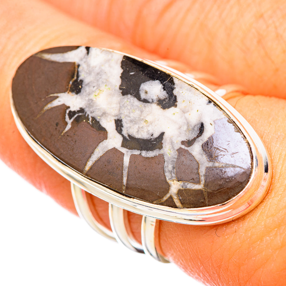 Septarian Geode Rings handcrafted by Ana Silver Co - RING116201