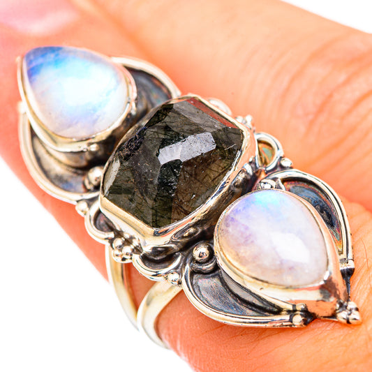 Tourmalinated Quartz Rings handcrafted by Ana Silver Co - RING116202
