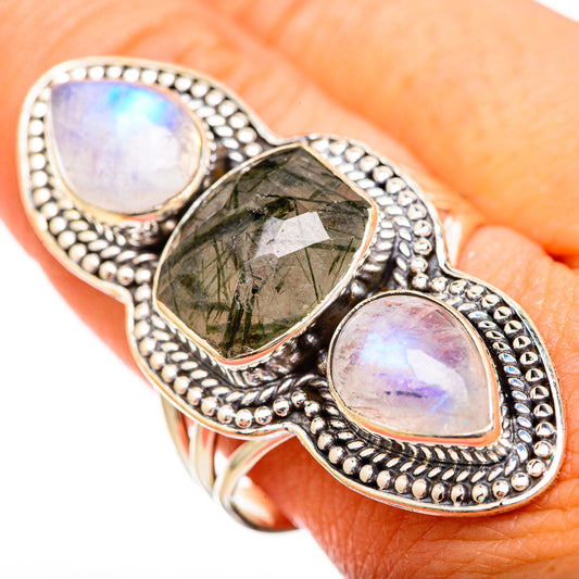 Tourmalinated Quartz Rings handcrafted by Ana Silver Co - RING116203