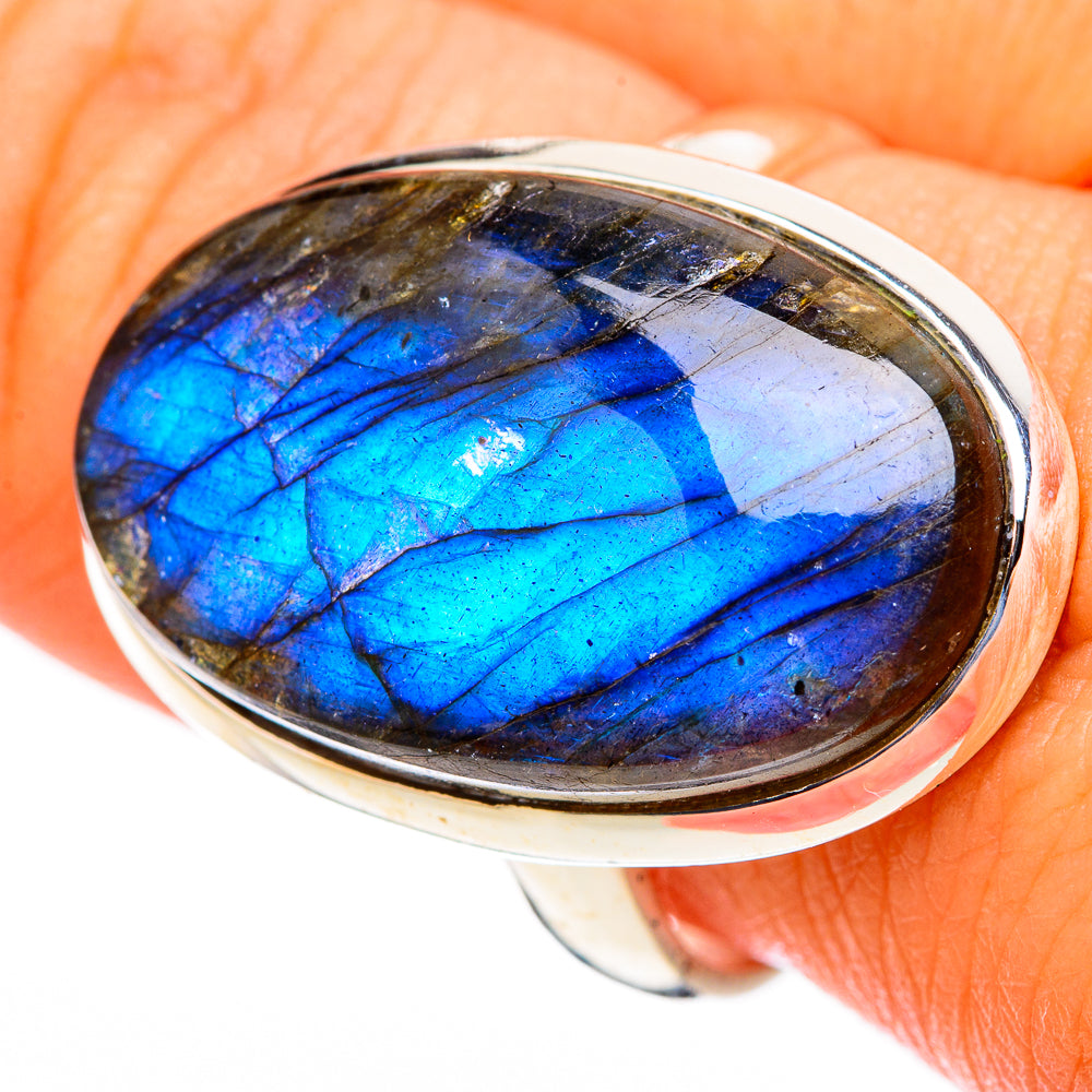 Labradorite Rings handcrafted by Ana Silver Co - RING116207