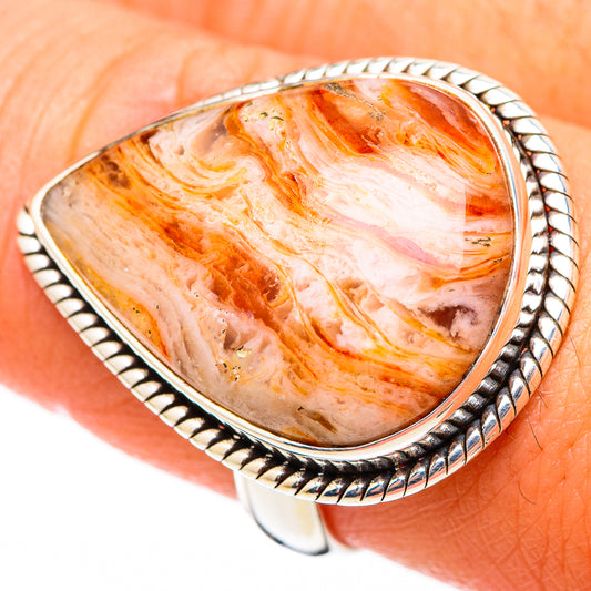 Crazy Lace Agate Rings handcrafted by Ana Silver Co - RING116211