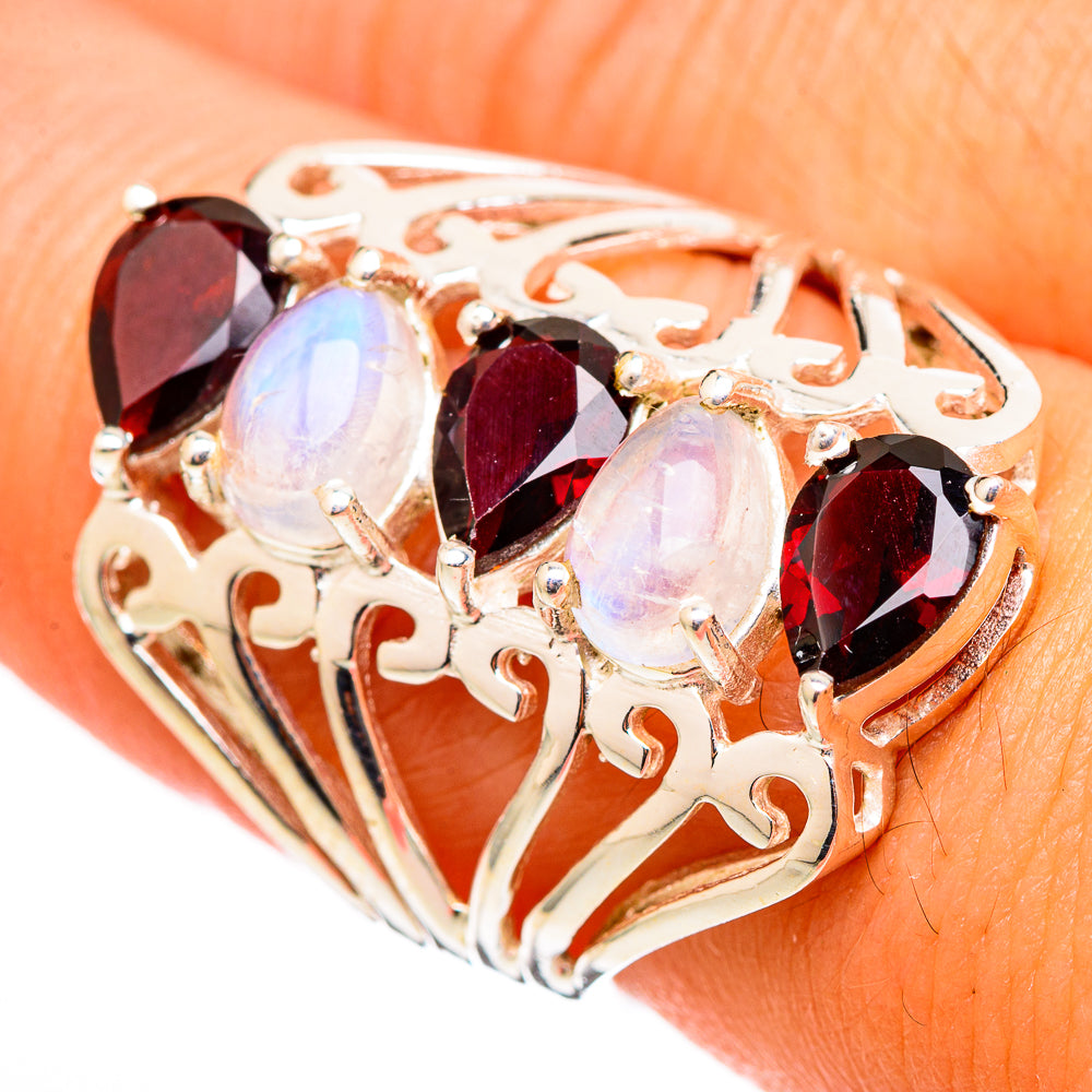 Garnet Rings handcrafted by Ana Silver Co - RING116215
