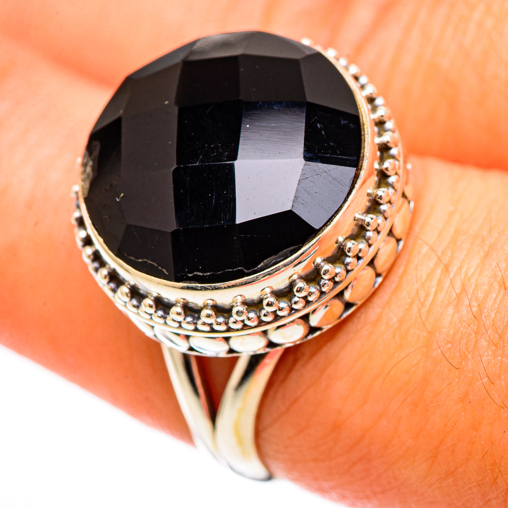 Black Onyx Rings handcrafted by Ana Silver Co - RING116222