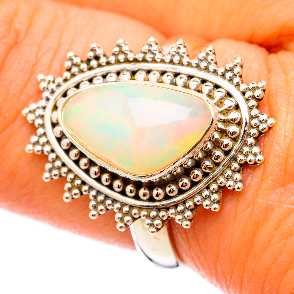 Ethiopian Opal Rings handcrafted by Ana Silver Co - RING116228