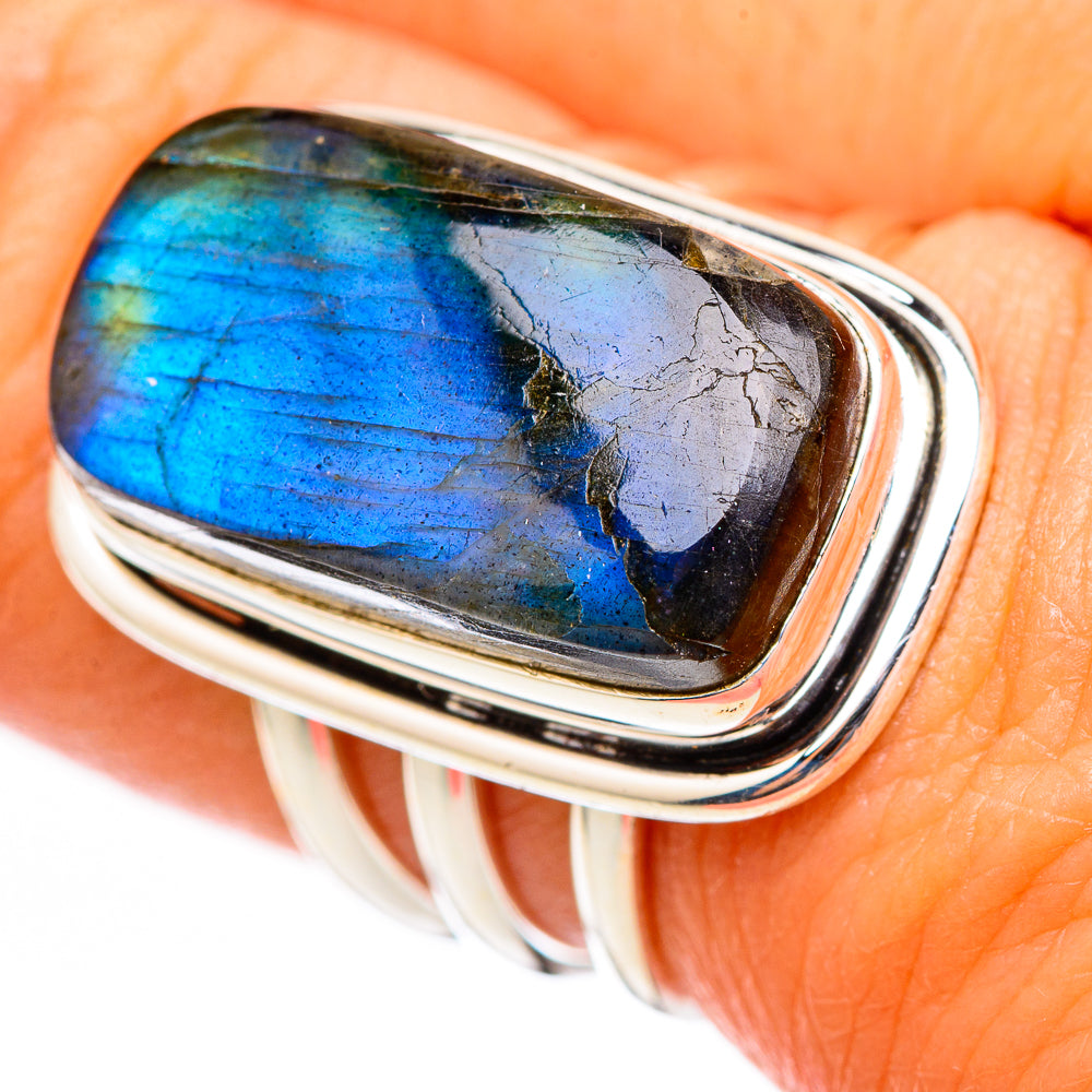 Labradorite Rings handcrafted by Ana Silver Co - RING116229