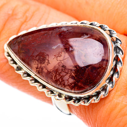 Moss Agate Rings handcrafted by Ana Silver Co - RING116235