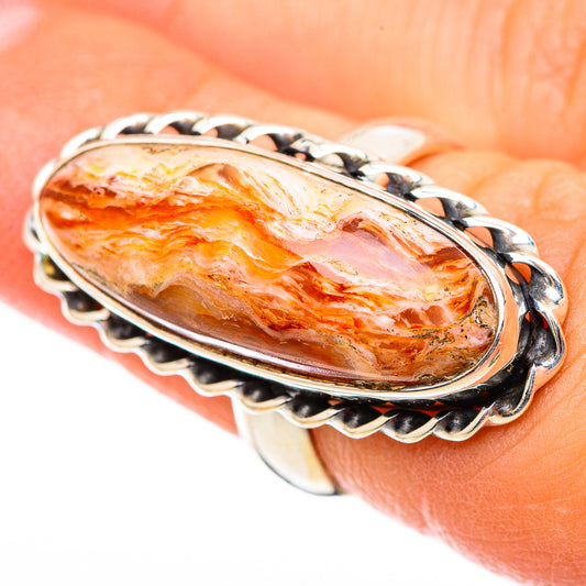 Crazy Lace Agate Rings handcrafted by Ana Silver Co - RING116236