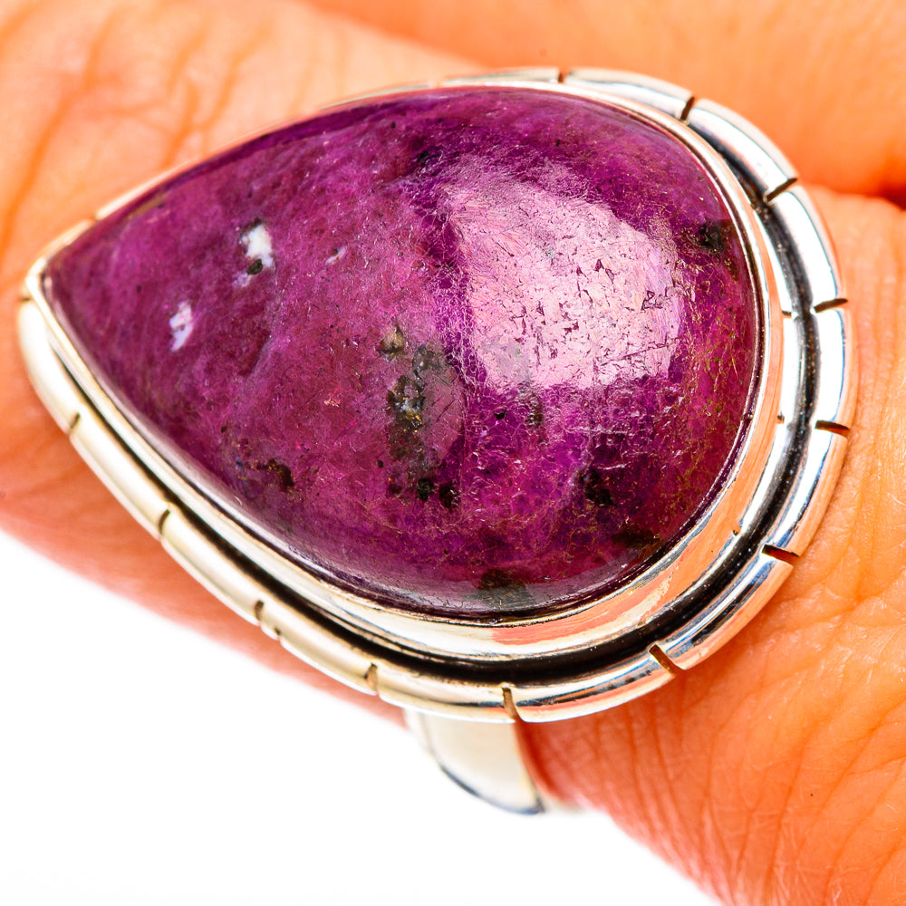 Ruby Fuchsite Rings handcrafted by Ana Silver Co - RING116239