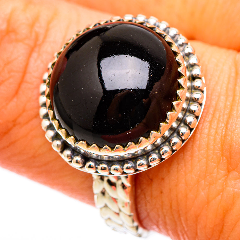 Black Onyx Rings handcrafted by Ana Silver Co - RING116245