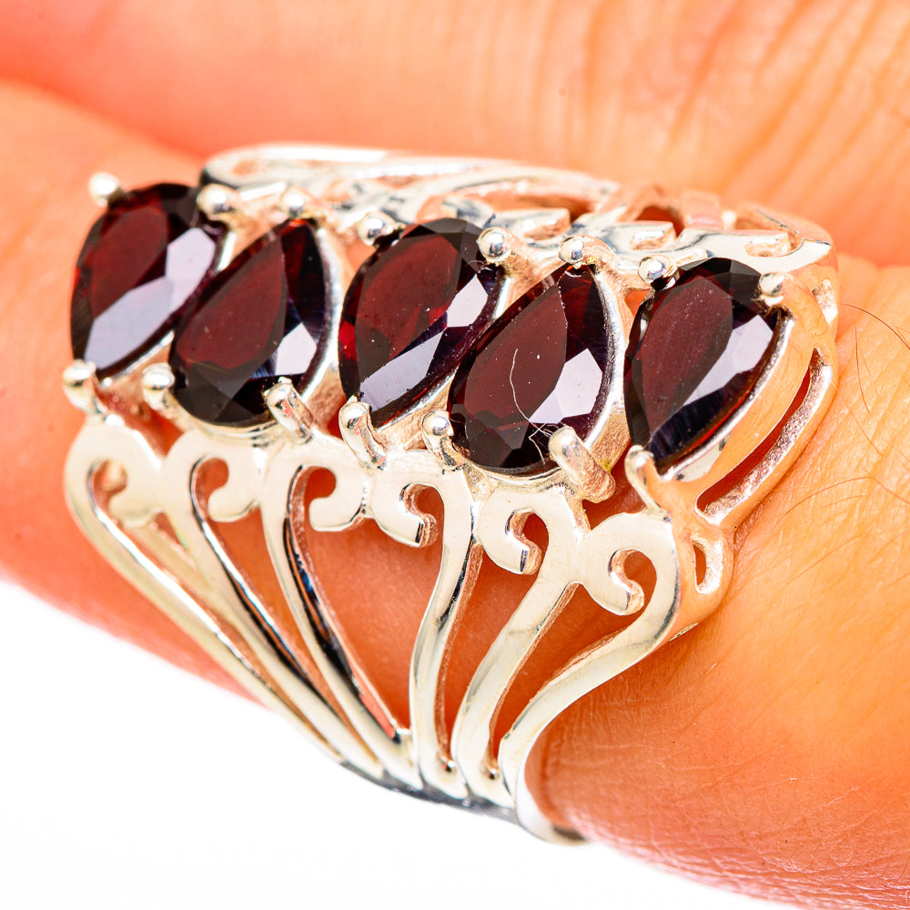 Garnet Rings handcrafted by Ana Silver Co - RING116250