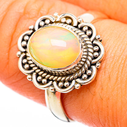 Ethiopian Opal Rings handcrafted by Ana Silver Co - RING116254