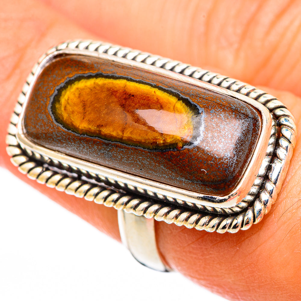 Tiger Iron Rings handcrafted by Ana Silver Co - RING116263