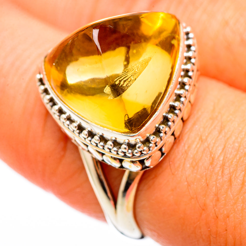 Citrine Rings handcrafted by Ana Silver Co - RING116265