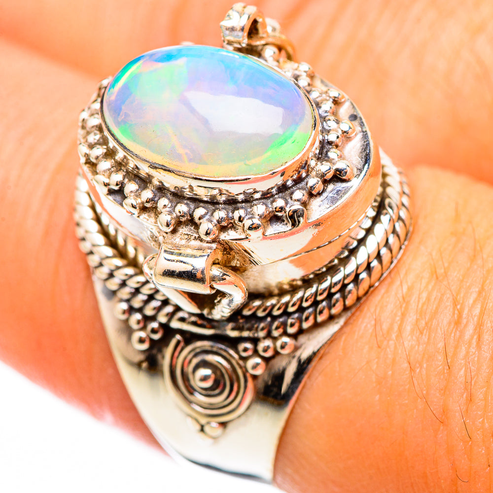 Ethiopian Opal Rings handcrafted by Ana Silver Co - RING116278