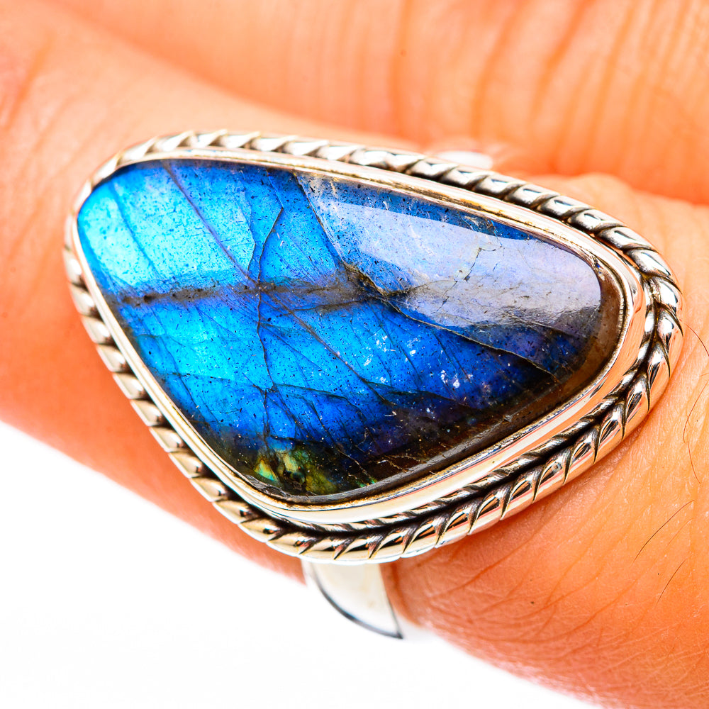 Labradorite Rings handcrafted by Ana Silver Co - RING116279