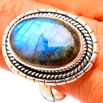 Labradorite Rings handcrafted by Ana Silver Co - RING116283