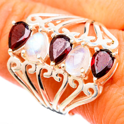 Garnet Rings handcrafted by Ana Silver Co - RING116288