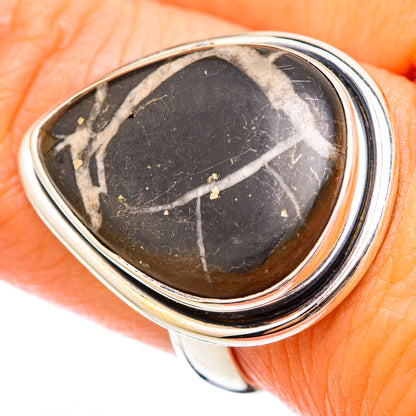 Septarian Geode Rings handcrafted by Ana Silver Co - RING116293